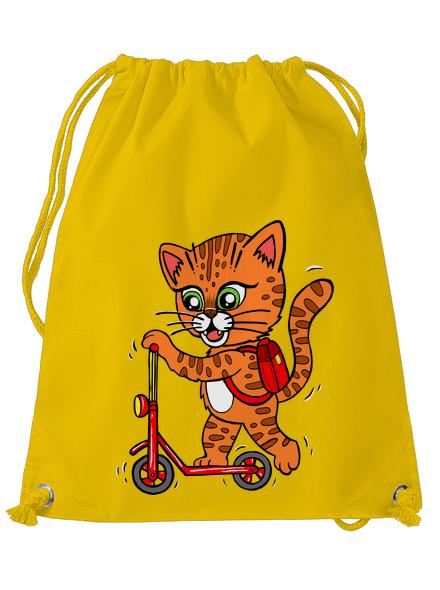 Kočka na koloběžce