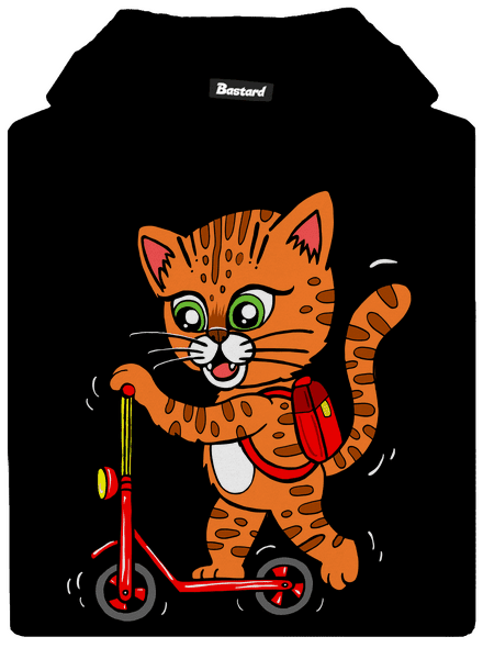 Kočka na koloběžce