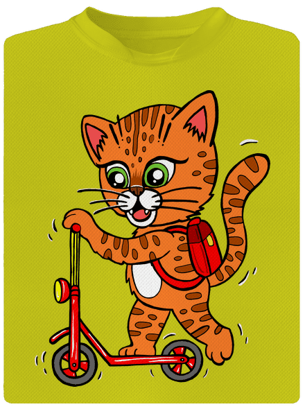 Kočka na koloběžce