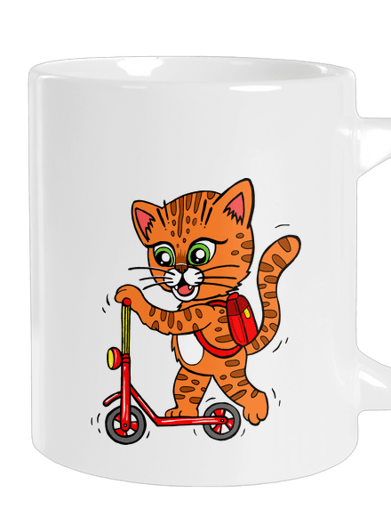 Kočka na koloběžce