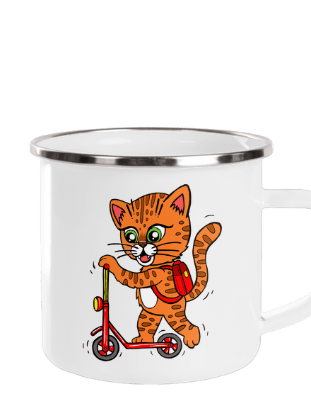 Kočka na koloběžce