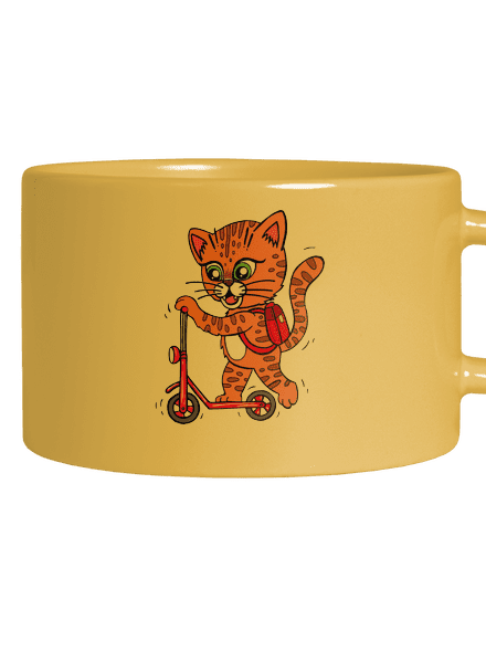 Kočka na koloběžce