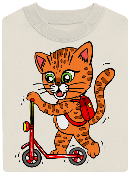 Kočka na koloběžce