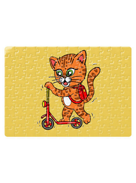 Kočka na koloběžce