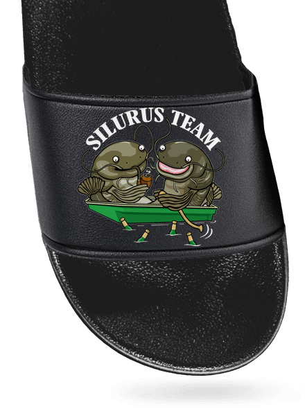 Silurus team pantofle Black Black