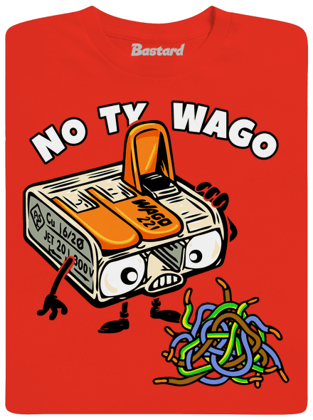 Wago svorka pánské tričko Fiery Red