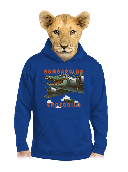 Bombardino Crocodilo – Italian Brainrot dětská mikina klokanka Royal Blue AWD