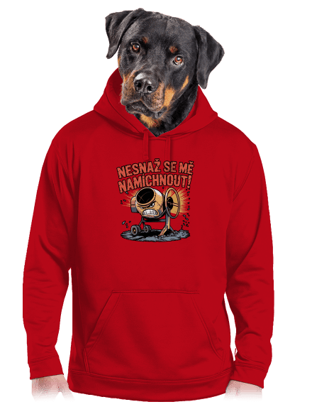 Míchačka pánská mikina klokanka Red