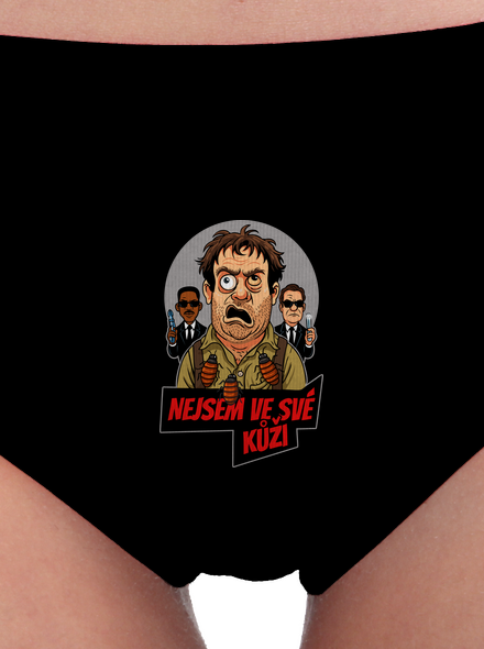 Nejsem ve své kůži  dámské kalhotky Black