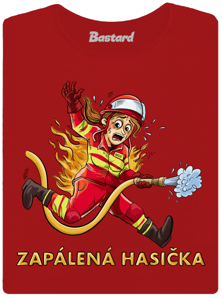 Zapálený hasič a hasička