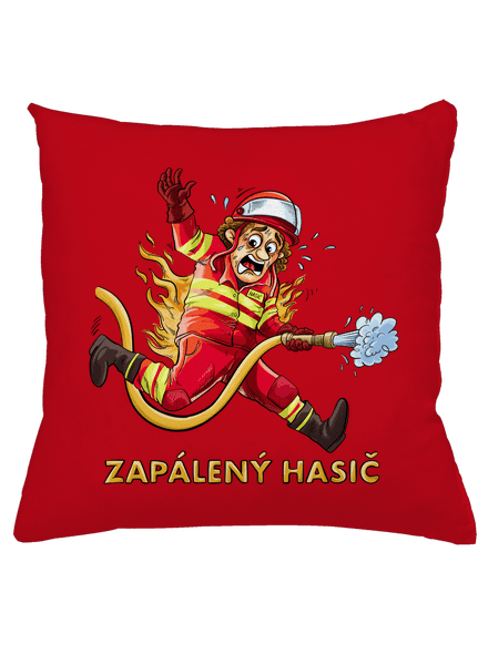 Zapálený hasič a hasička