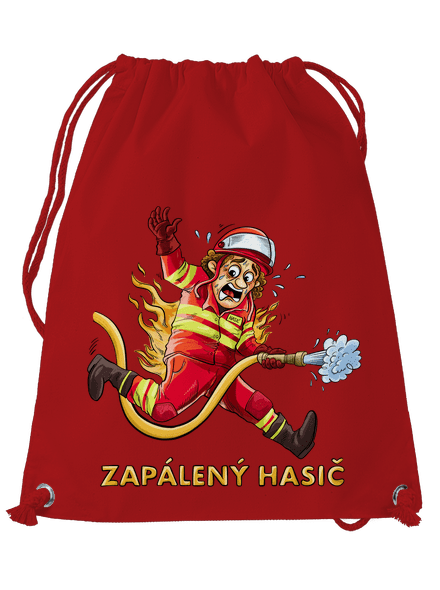 Zapálený hasič a hasička