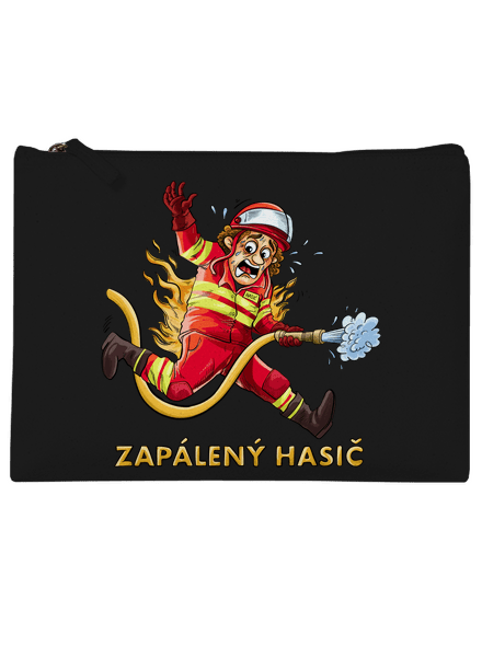 Zapálený hasič a hasička