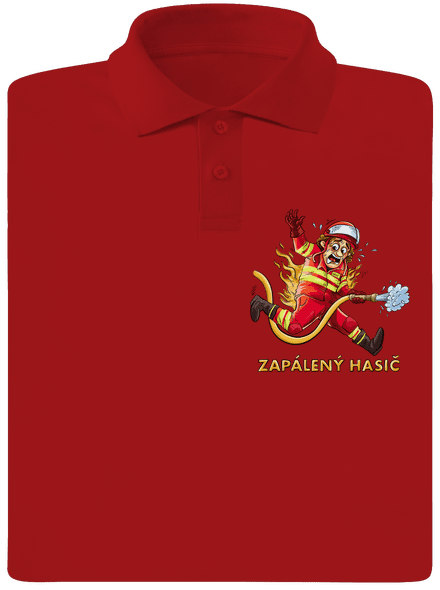 Zapálený hasič a hasička
