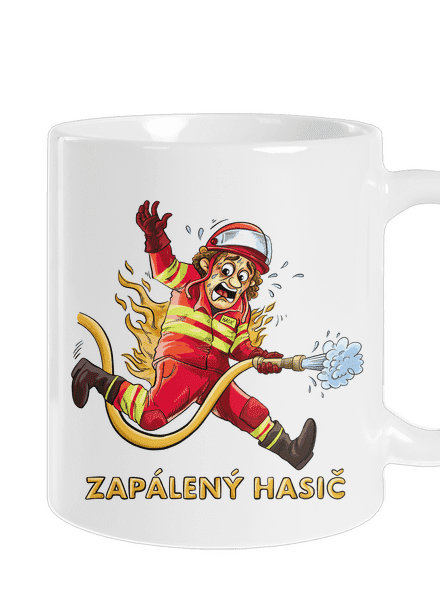 Zapálený hasič a hasička