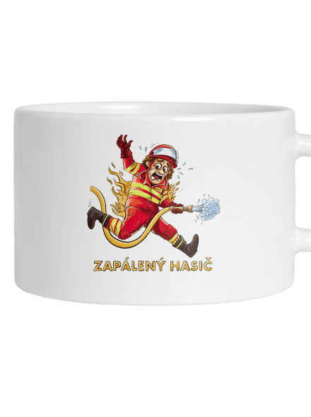 Zapálený hasič a hasička