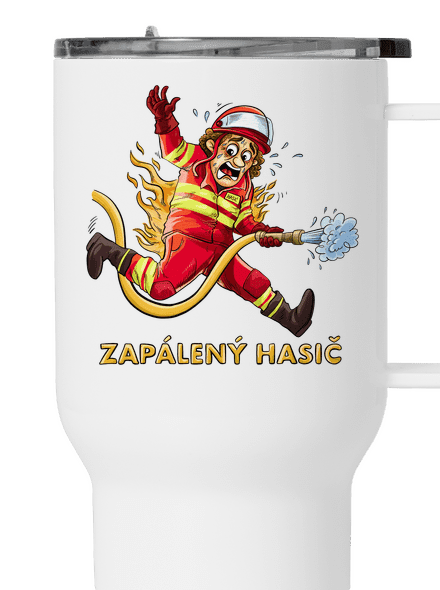 Zapálený hasič a hasička