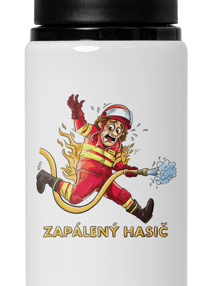 Zapálený hasič a hasička