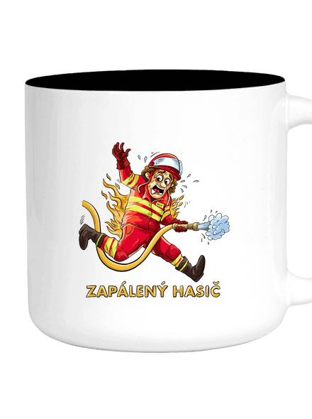 Zapálený hasič a hasička