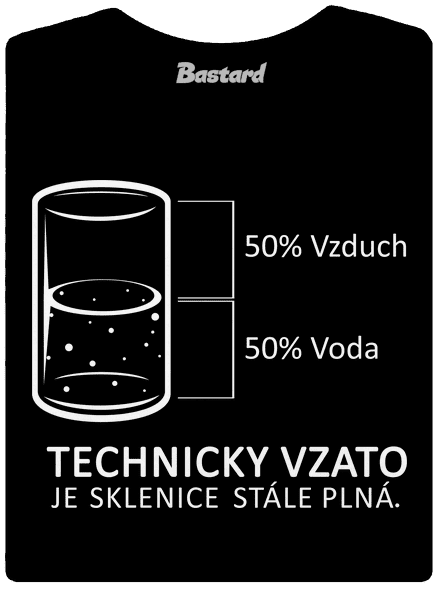 Poloprázdná sklenice