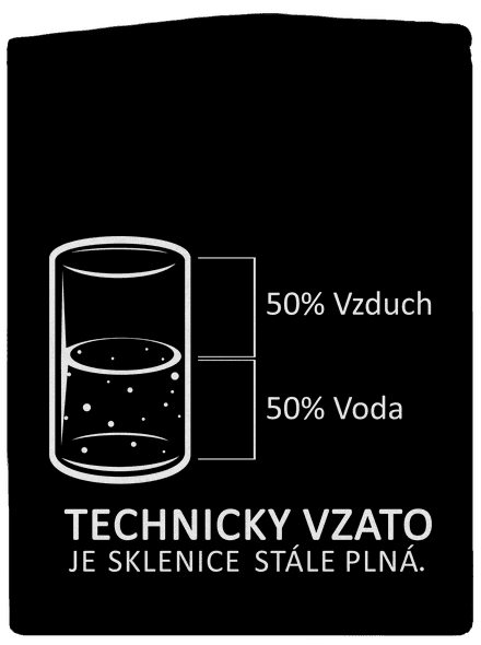 Poloprázdná sklenice