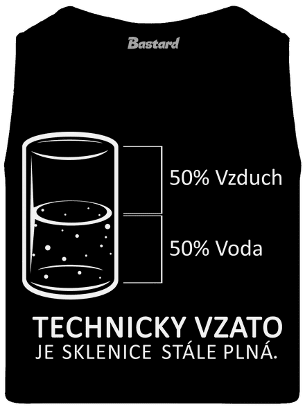 Poloprázdná sklenice