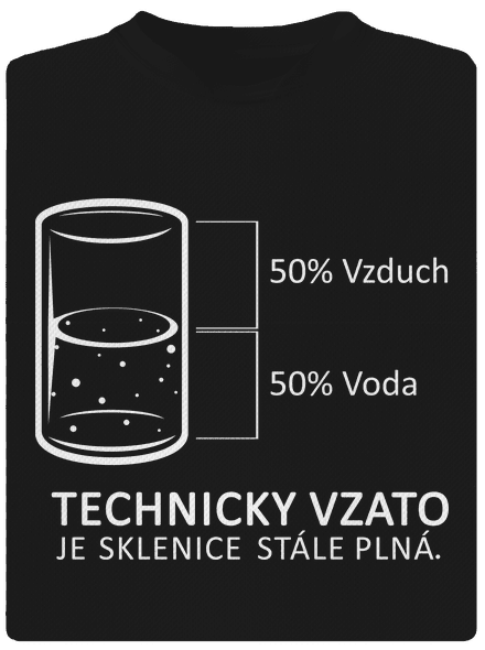 Poloprázdná sklenice