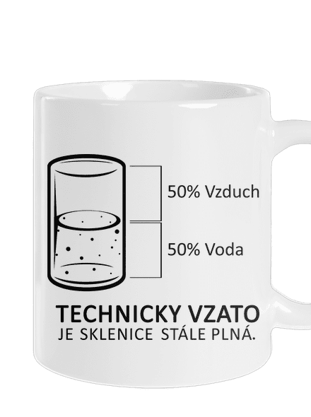 Poloprázdná sklenice