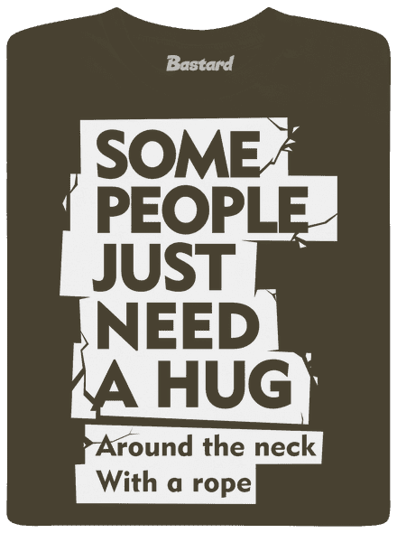 Hug around the neck