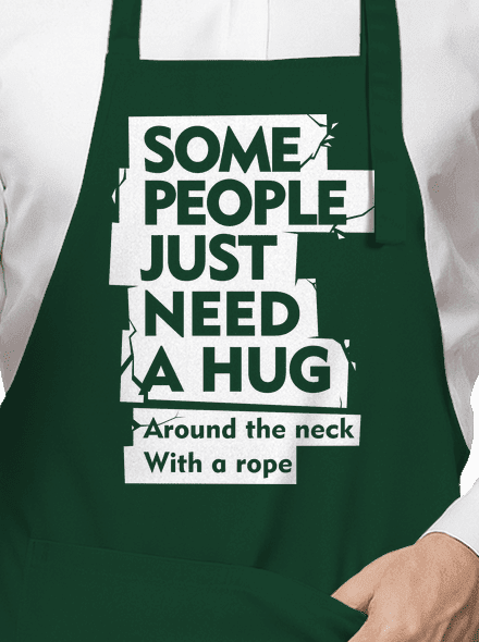 Hug around the neck
