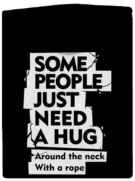 Hug around the neck