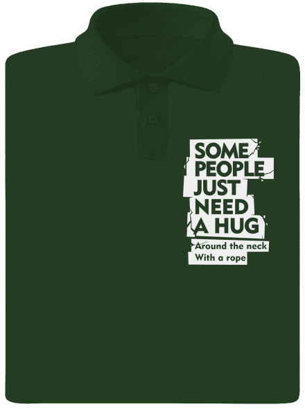 Hug around the neck