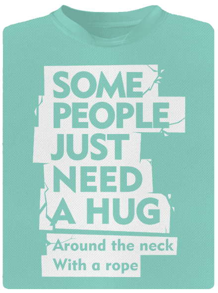 Hug around the neck