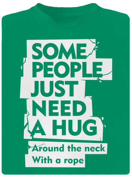 Hug around the neck