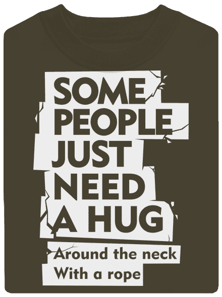 Hug around the neck