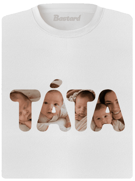 Nápis táta z vlastních fotek