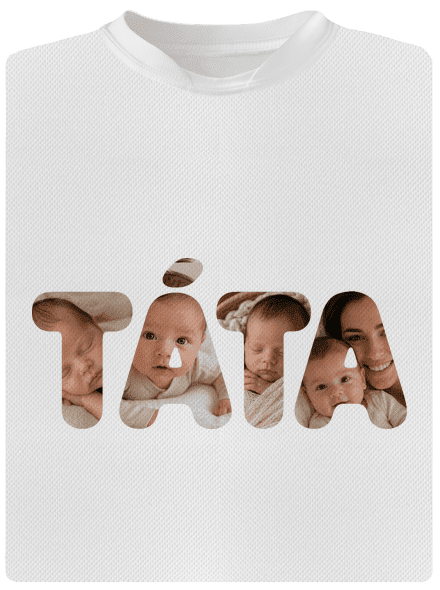 Nápis táta z vlastních fotek