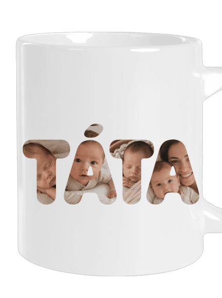 Nápis táta z vlastních fotek