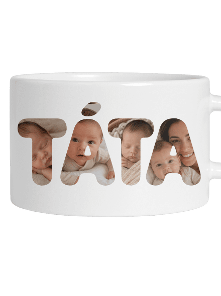 Nápis táta z vlastních fotek