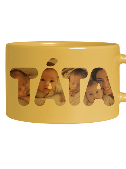 Nápis táta z vlastních fotek