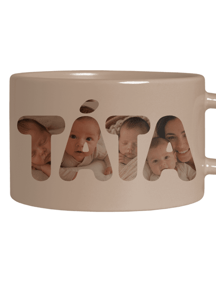 Nápis táta z vlastních fotek