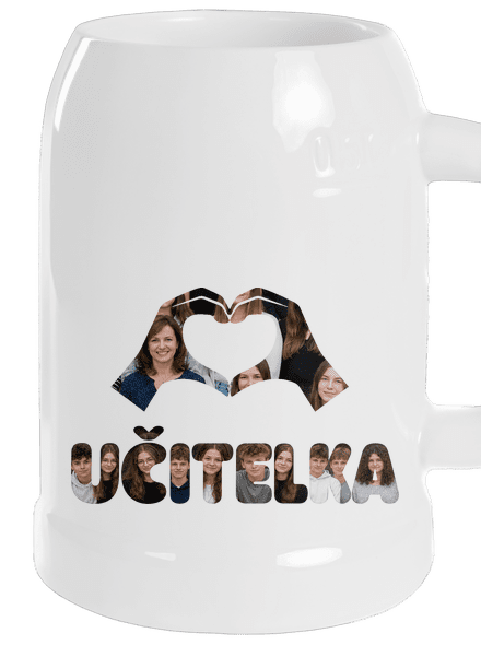Nápis pro učitele z vlastních fotek