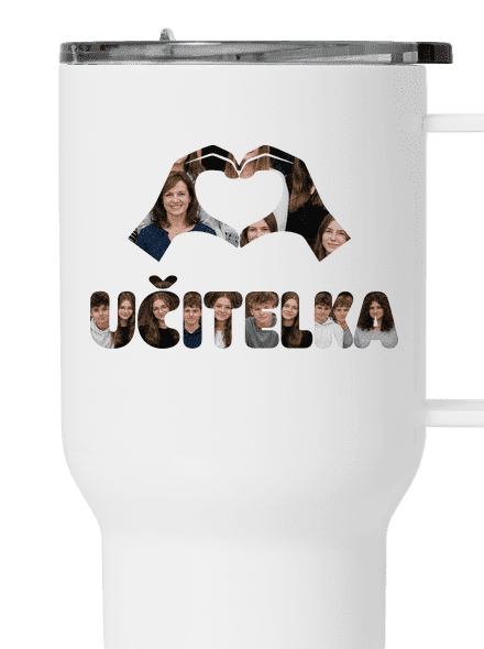 Nápis pro učitele z vlastních fotek