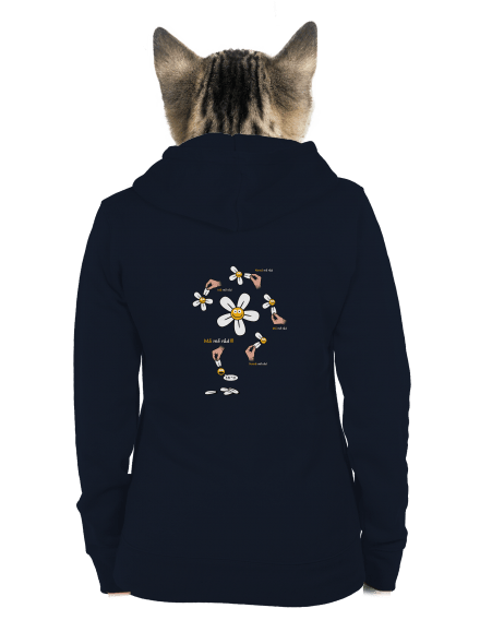 Má mě rád dámská mikina na zip Navy Mal