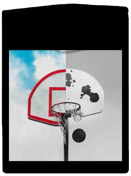 Basketbalový kontrast
