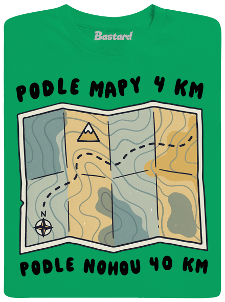 Podle mapy 4 km