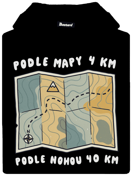 Podle mapy 4 km