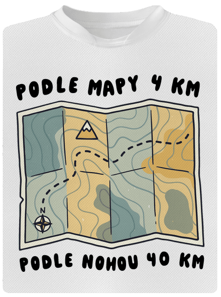 Podle mapy 4 km