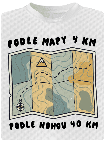 Podle mapy 4 km