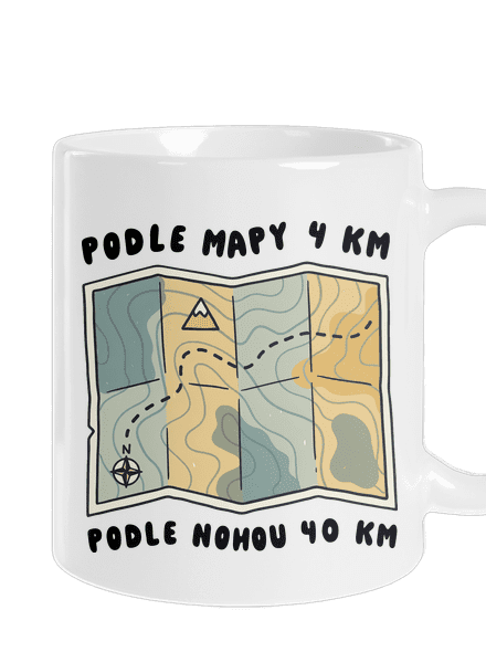 Podle mapy 4 km